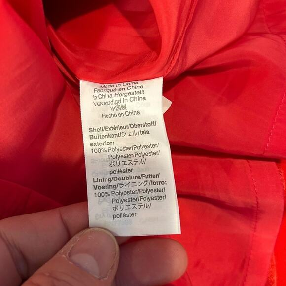 J. CREW Red Navy Tie-Neck Knee Length Fit & Flare Office Dress 365 Crepe Red 10T - Picture 8 of 12